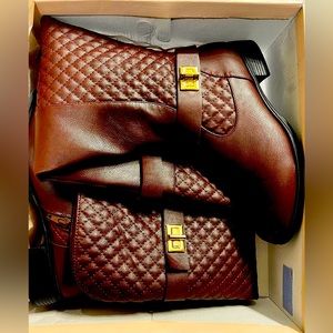 Burgundy NWT Leather Boot